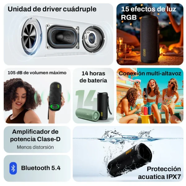 Altavoz Inalámbrico QCY SP7 40W